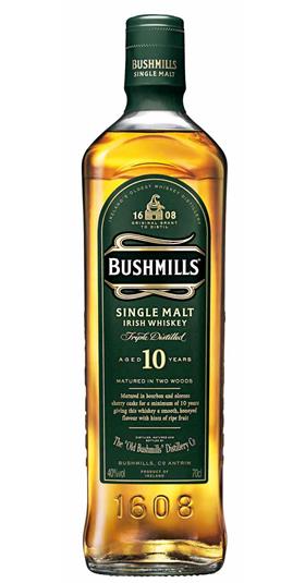 Bushmills 10 year old whiskey
