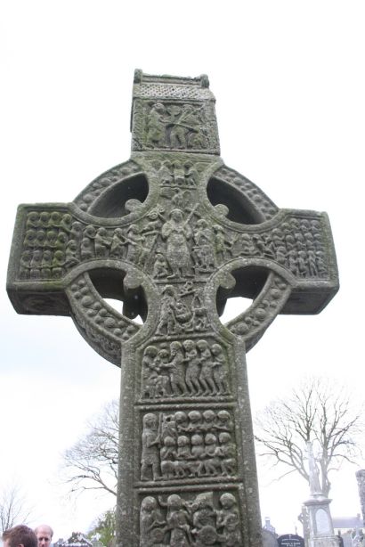 Celtic cross pattern on Monasterboice Cross